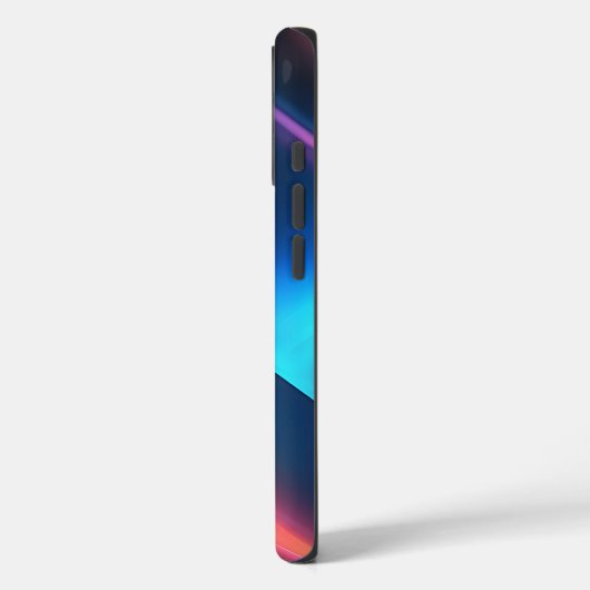 Schwarze Marine dunkelkobaltblau abstrakt Case-Mate iPhone Hülle (Rückseite / Links)