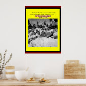 SCHWARZE MARINEN IN DEN TRENCHES 1944 POSTER (Küche)