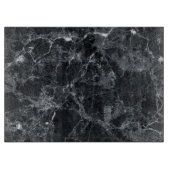 Schwarze Marmorbeschaffenheit Schneidebrett (Vorderseite)