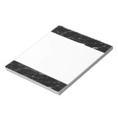 Schwarze Marmorfarbe Notizblock (Rotiert)
