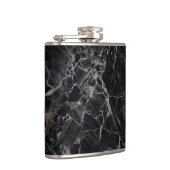Schwarze Marmorflasche Flachmann (Rechts)