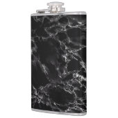 Schwarze Marmorflasche Flachmann (Links)