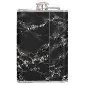 Schwarze Marmorflasche Flachmann (Rückseite)