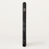 Schwarze MarmoriPhone X Hüllen (Hinten/Links)