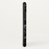 Schwarze MarmoriPhone X Hüllen (Hinten/Rechts)