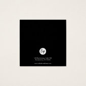 Schwarze Marmorohrringe (Rückseite)