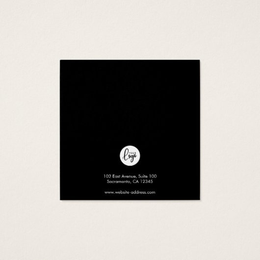 Schwarze Marmorohrringe (Rückseite)