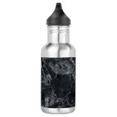Schwarze Marmorstruktur Edelstahlflasche (Rechts)