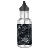Schwarze Marmorstruktur Edelstahlflasche (Links)