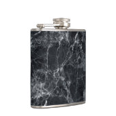 Schwarze Marmorstruktur Flachmann (Rechts)