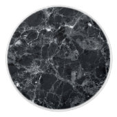 Schwarze Marmorstruktur Keramikknauf (Vorderseite)