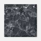 Schwarze Marmorstruktur Magnet (Vorne)