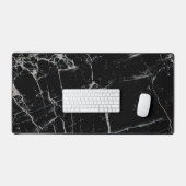 Schwarze Marmorstruktur Schreibtischunterlage (Tastatur & Maus)
