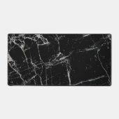 Schwarze Marmorstruktur Schreibtischunterlage (Vorderseite)