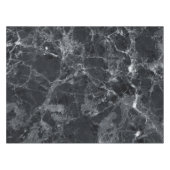 Schwarze Marmorstruktur Tischdecke (Vorderseite (Horizontal))