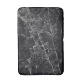 Schwarze Marmortextur Badematte (Vorderseite Vertikal)