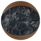 Schwarze Marmortextur Basketball (Vorderseite)