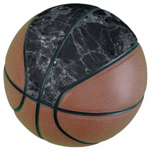 Schwarze Marmortextur Basketball