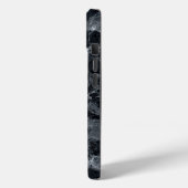 Schwarze Marmortextur Case-Mate iPhone Hülle (Rückseite / Links)