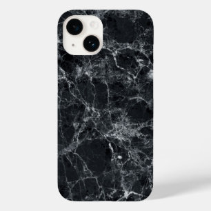 Schwarze Marmortextur Case-Mate iPhone 14 Hülle