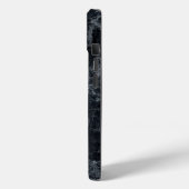Schwarze Marmortextur Case-Mate iPhone Hülle (Rückseite / Links)