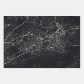 Schwarze Marmortextur Geschenkpapier Set (Vorderseite 2)