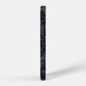Schwarze Marmortextur iPhone Hülle (Rechte Seite)