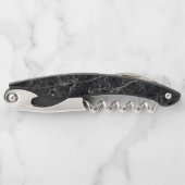 Schwarze Marmortextur Kellnermesser (Vorderseite)
