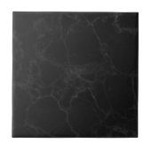 Schwarze Marmortextur-Keramikfliese, 4,25 Zoll qua Fliese (Vorderseite)