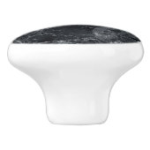 Schwarze Marmortextur Keramikknauf (Seitenansicht)
