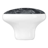 Schwarze Marmortextur Keramikknauf (Seitenansicht)