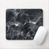 Schwarze Marmortextur Mousepad (Mit Mouse)