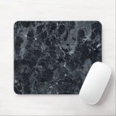 Schwarze Marmortextur Mousepad (Mit Mouse)