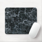 Schwarze Marmortextur Mousepad (Mit Mouse)