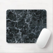 Schwarze Marmortextur Mousepad (Mit Mouse)