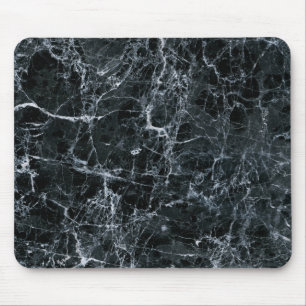 Schwarze Marmortextur Mousepad