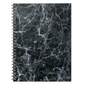 Schwarze Marmortextur Notizblock (Vorderseite)