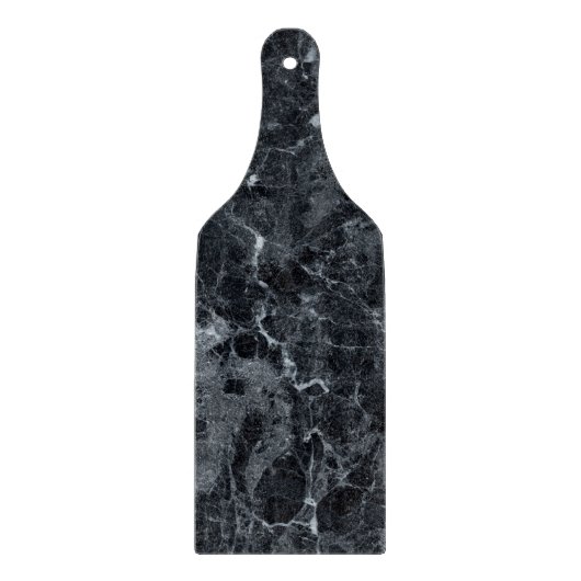 Schwarze Marmortextur Schneidebrett (Vorderseite)