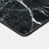Schwarze Marmortextur Schreibtischunterlage (Ecke)