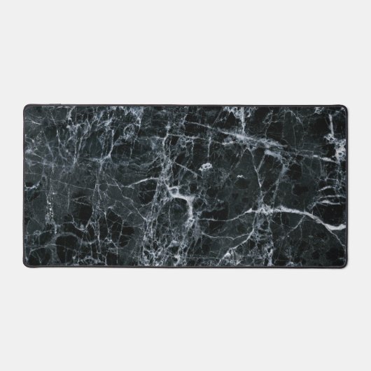 Schwarze Marmortextur Schreibtischunterlage (Vorderseite)