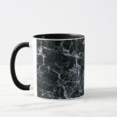 Schwarze Marmortextur Tasse (Links)