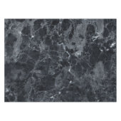 Schwarze Marmortextur Tischdecke (Vorderseite (Horizontal))