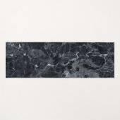 Schwarze Marmortextur Yogamatte (Vorderseite (Horizontal))