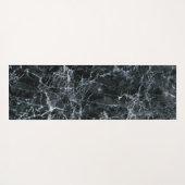 Schwarze Marmortextur Yogamatte (Rückseite (Horizontal))