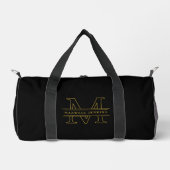 Schwarze maßgeschneiderte Sporttasche mit Monogram Duffle Bag (Vorderseite)
