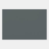 Schwarze Matte-Papierblätter im Freien Geschenkpapier Set (Vorderseite)