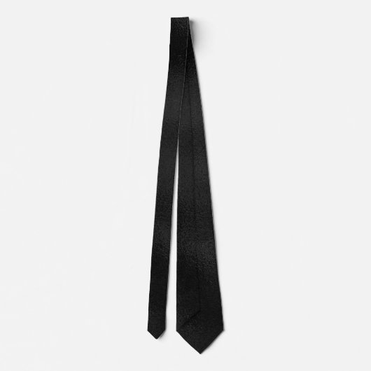 Schwarze Mattierte Glastextur Neck Tie Krawatte (Rückseite)