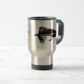 "Schwarze Matuka - grausame Forelle" Fischen Tasse (VorderseiteRechts)