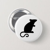 Schwarze Maus Button (Vorne & Hinten)