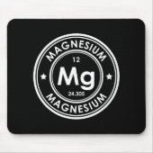Schwarze Maus-Pad für Magnesium-Elemente Mousepad (Vorne)
